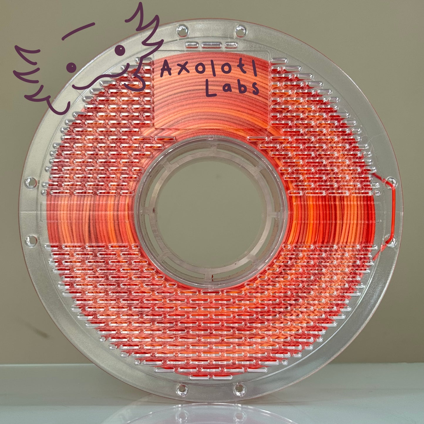 Filamento PLA Silk Axolotl Labs Fuego 1kg.