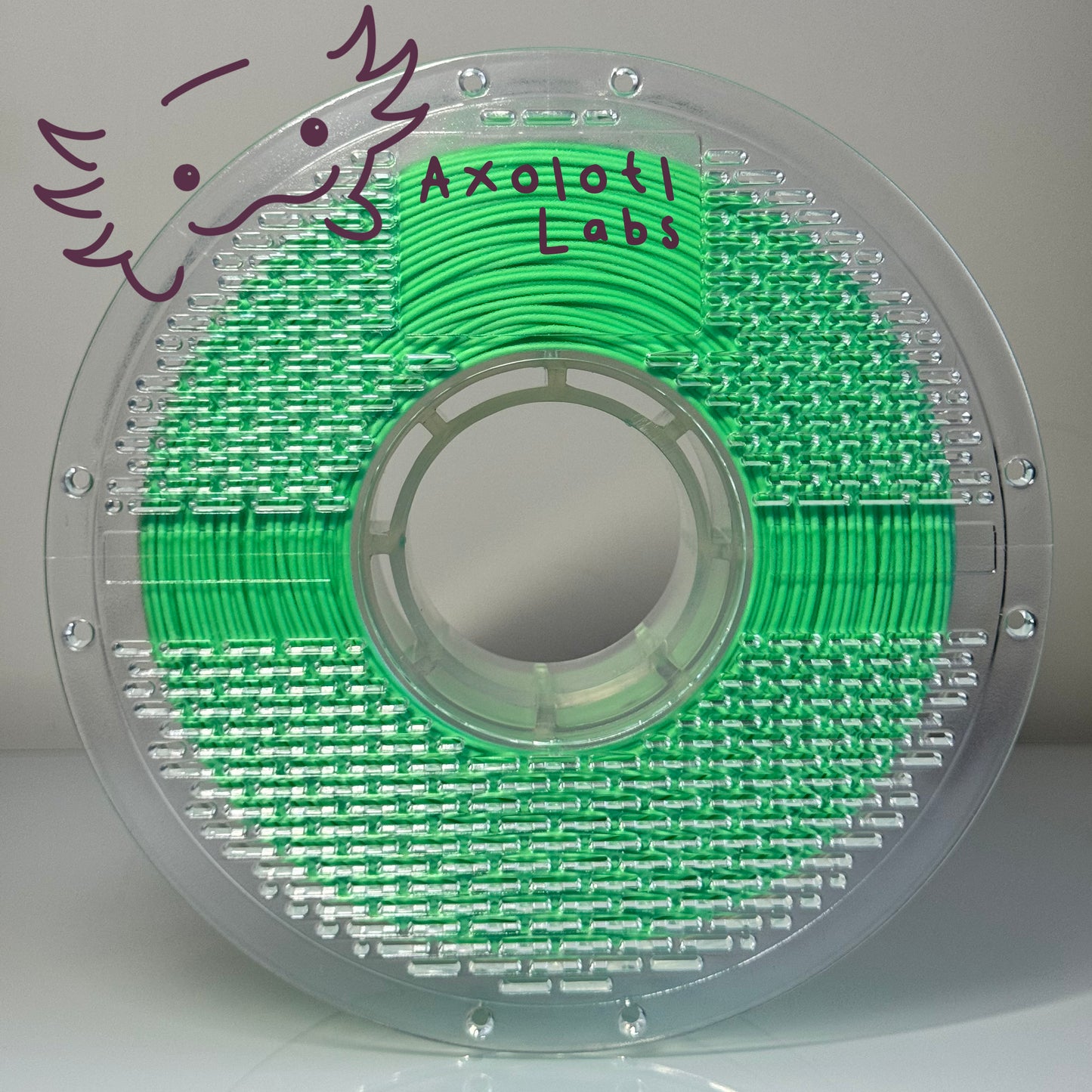 Filamento PLA Matte Axolotl Labs Verde Esmeralda 1kg.