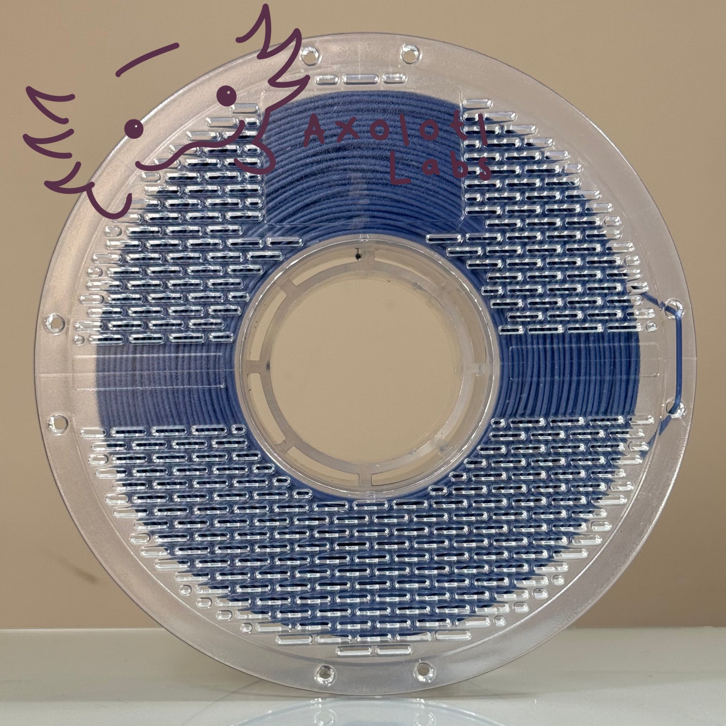 Filamento PLA Matte Axolotl Labs Azul Abismo Marino 1kg.
