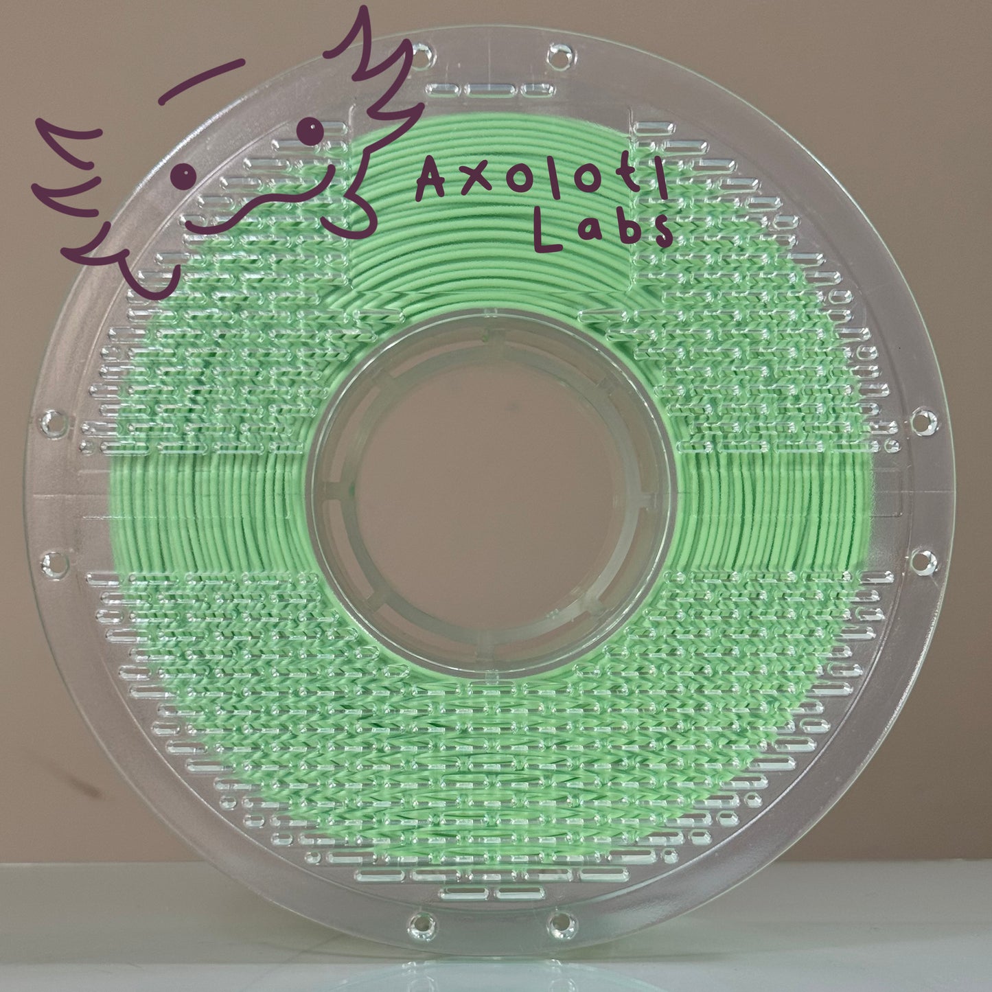 Filamento PLA Matte Axolotl Labs Verdecito 1kg.