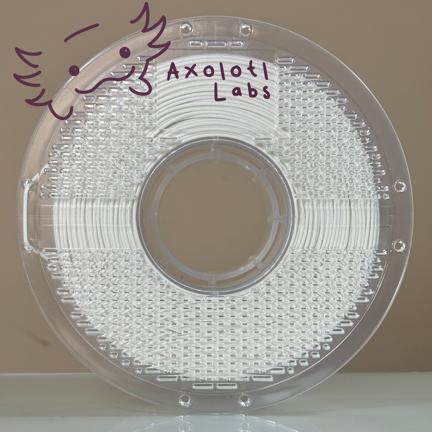 Filamento PLA Matte Axolotl Labs Blanco 1kg.